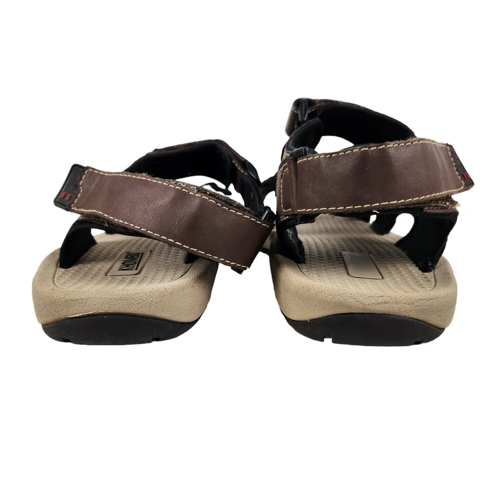 Khombu Brown Adjustable Sandals Men's Size 10